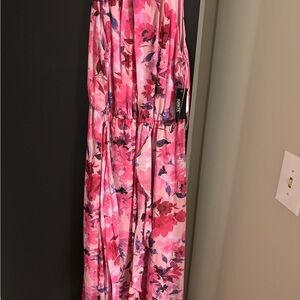 Floral Pink Maxi Dress